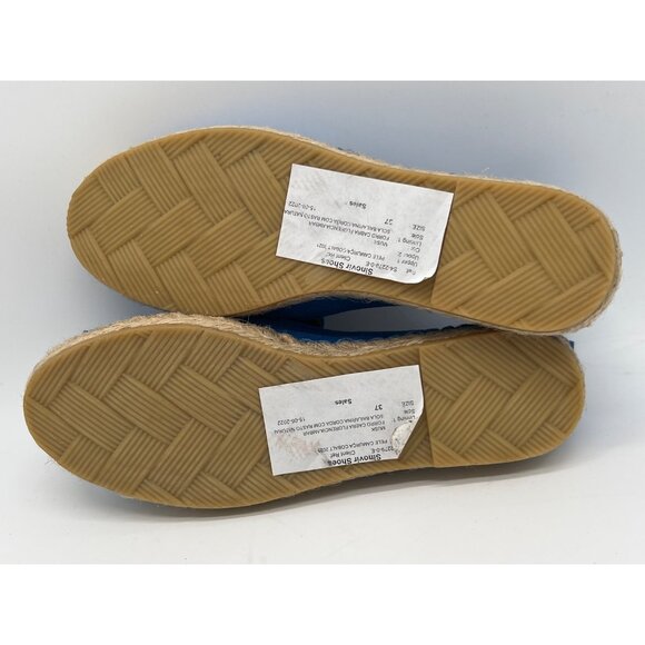 G.H. Bass Womens Blue Suede Espadrilles Size 6 - Picture 8 of 8